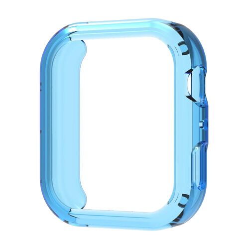 TPU f�r Huawei Watch Fit 4 Schutz Case Halbabdeckung Flexibel Blau