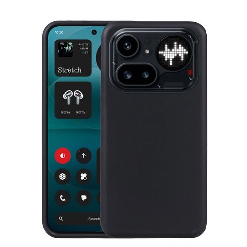 f�r Nothing Phone 4a Pro TPU Silikon Slim D�nn Flexibel Cover Schwarz