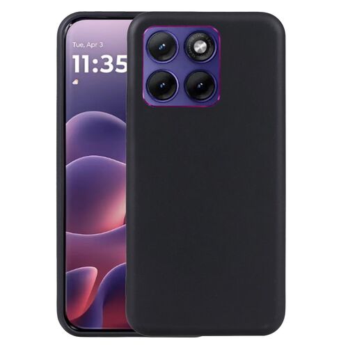 f�r Motorola Edge 70 Fusion TPU Silikon D�nn Flexibel Cover Schwarz