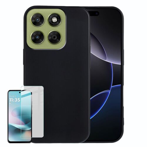 + Schutzglas f�r Motorola Moto G67 / Moto G77 2 in 1 TPU + 9H Hartglas