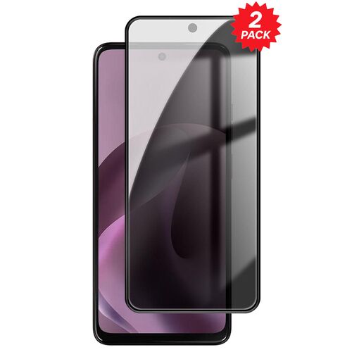 Privacy 2x f�r Motorola Moto G17 / G15 / Power 9H Hartglas Blickschutz