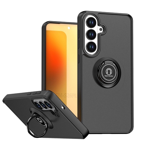 f�r Samsung Galaxy S26 Plus 5G Q Series Design TPU PC Schutz Schwarz