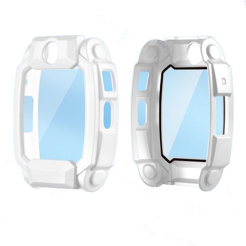 + Schutzglas f�r Imoo Watch Phone Z10 Full Cover Case Wei�