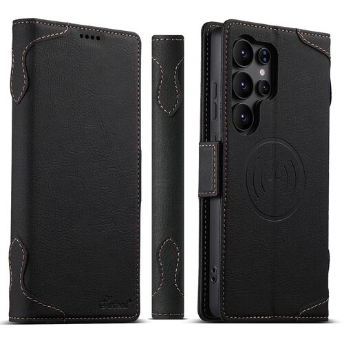 Handy H�lle Klapph�lle Samsung Galaxy S26 Ultra MagSafe Kartenfach Stand Case 