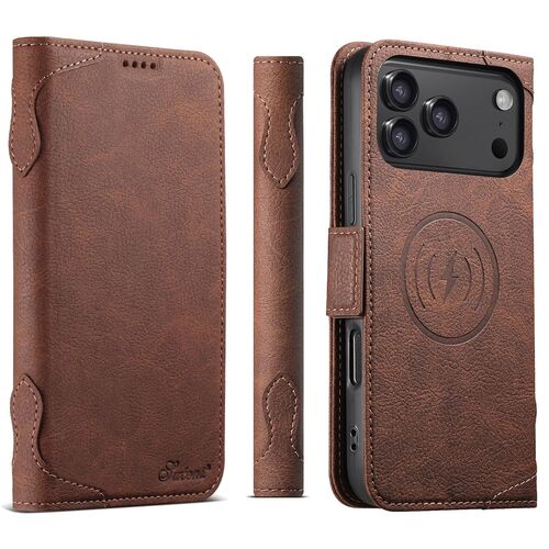 Handy H�lle Klapph�lle Apple iPhone 17 Pro Pro Max MagSafe Kartenfach Stand Case 