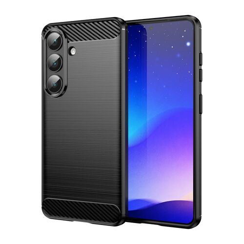 f�r Samsung Galaxy S26 Carbon Design Brushed Design TPU Schwarz