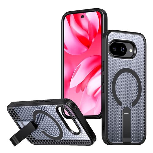 MagSafe f�r Google Pixel 10a Honeycomb Design K�hlend Cover Schwarz