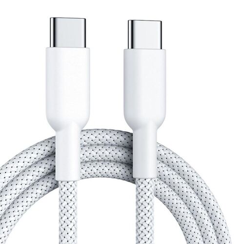 USB C Kabel 60W Schnellladekabel Nylon geflochten 1 Meter Wei�