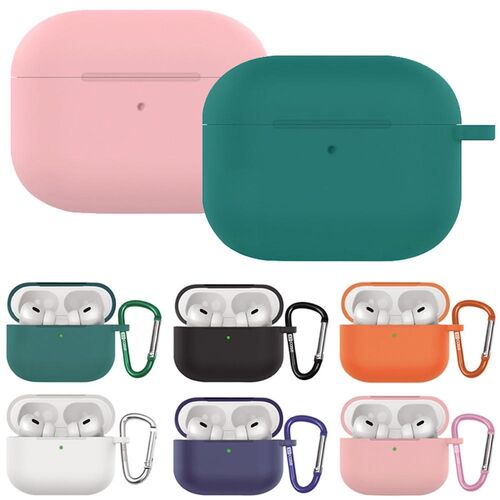 Schutz H�lle Case f�r AirPods Pro 3 Silikon H�lle mit Karabiner Soft Touch 360-