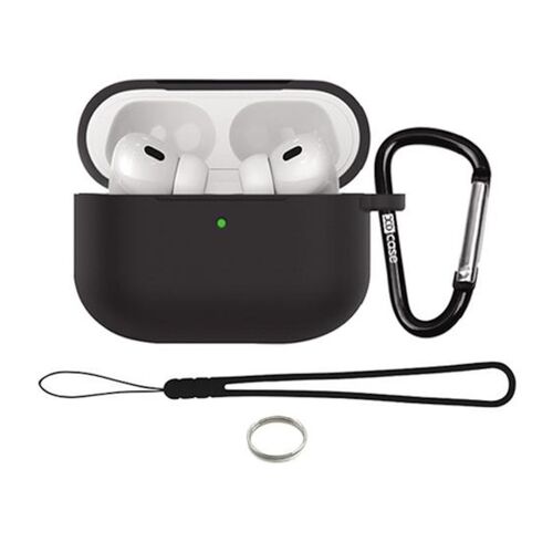 Schutz H�lle Case f�r AirPods Pro 3 Silikon H�lle mit Karabiner Soft Touch 360- 