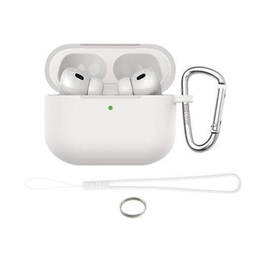 Schutz H�lle Case f�r AirPods Pro 3 Silikon H�lle mit Karabiner Soft Touch 360- 