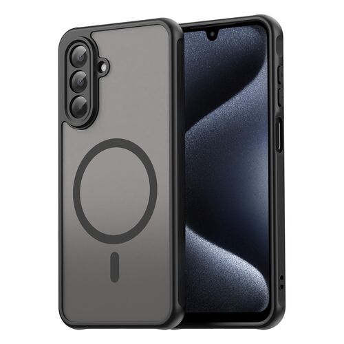 MagSafe f�r Samsung Galaxy A26 5G TPU Hybrid Kameraschutz Matt Schwarz