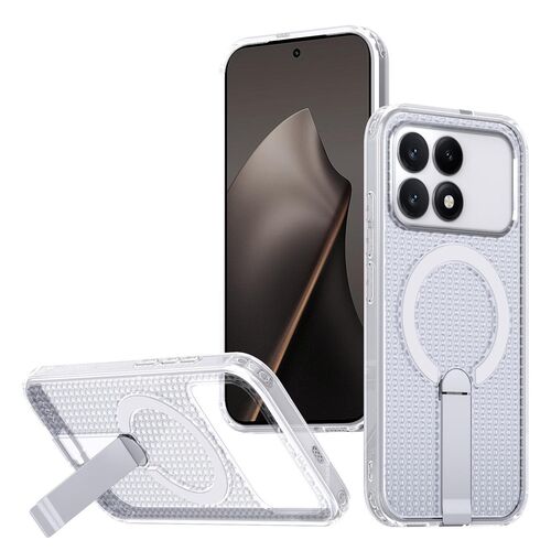 MagSafe f�r Xiaomi Poco F8 Pro Honeycomb K�hlend Cover Transparent