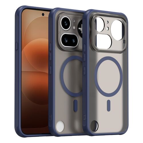 MagSafe f�r Nothing Phone 4a Pro TPU Hybrid Kameraschutz Matt Blau