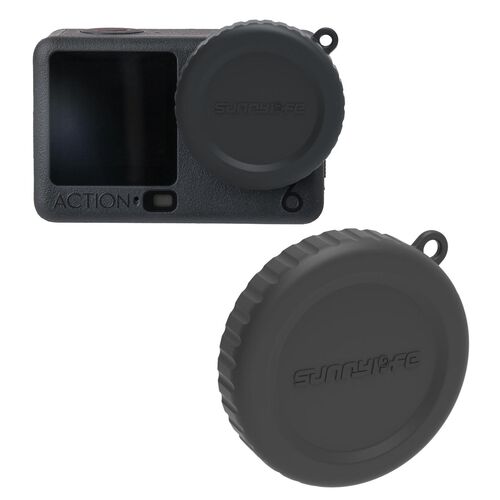 Silikon Linsenschutz f�r DJI Osmo Action 6 Kamera Zubeh�r Schwarz