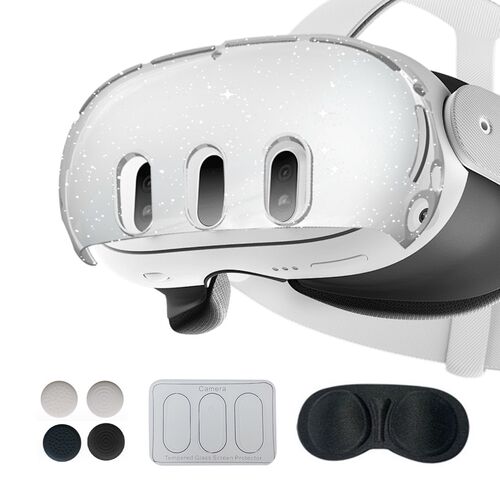 Schutzgeh�use f�r Meta Quest 3 Schutzh�lle Set 7in1 Transparent