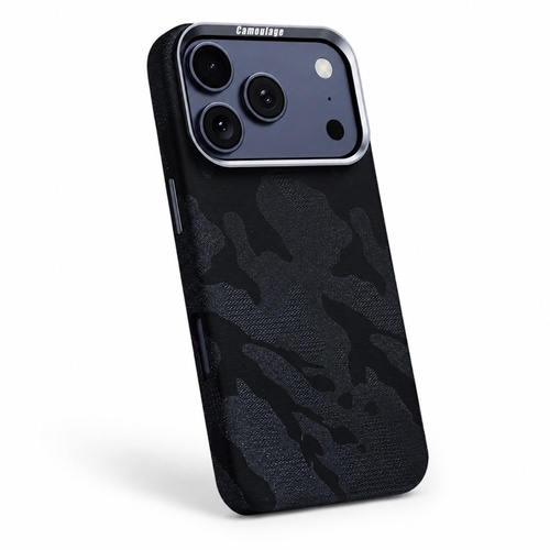 Backcover Schutz f�r Apple iPhone 17 Pro Carmouflage Struktur Schwarz
