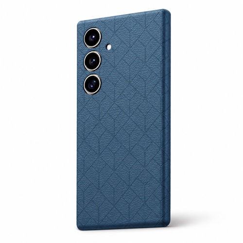 Backcover f�r Samsung Galaxy S26 5G Gepr�gtes Gittermuster Blau