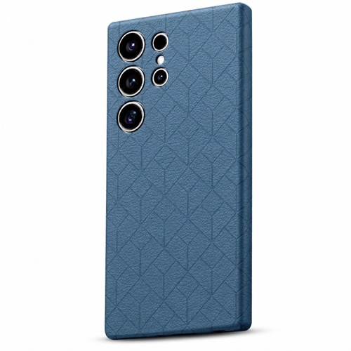 Backcover f�r Samsung Galaxy S26 Ultra 5G Gepr�gt Gittermuster Blau