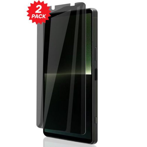 Privacy 2x f�r Sony Xperia 1 VIII Display 9H Hartglas Blickschutz