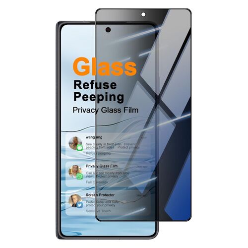 Privacy 1x f�r Honor Magic V6 Display 9H Hartglas Blickschutz