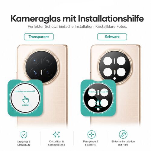 Kamera Schutzglas Linsenschutz f�r Honor Magic V6 9H Hartglas mit Anbringhilfe