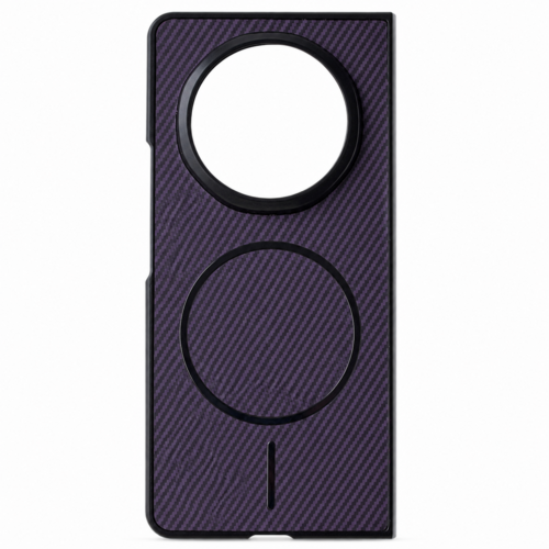 MagSafe f�r Honor Magic V6 Magnetisches Case Carbon Struktur Lila