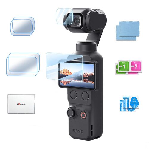 9H Tempered Glas Schutzfolie f�r DJI Osmo Pocket 4 3 2+2 Pack Zubeh�r