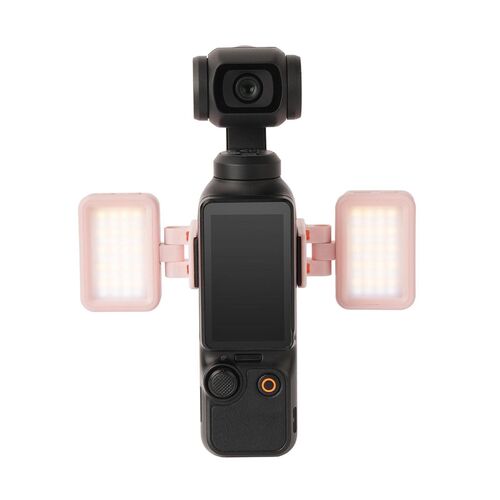 Dimmbares Tri-Color Fill Light f�r DJI Osmo Pocket 4 / 3 Pink Zubeh�r