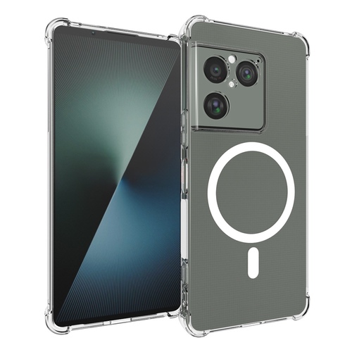 MagSafe f�r Sony Xperia 1 VIII Silikon Kunststoff Schutz Transparent