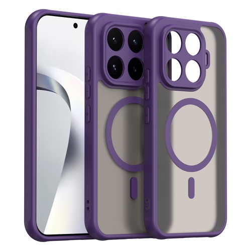 MagSafe Silikon f�r Xiaomi 17T Pro TPU Hybrid Kameraschutz Matt Lila