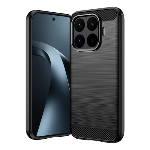 f�r Xiaomi 17T Pro Carbon Design Brushed Design TPU Schwarz