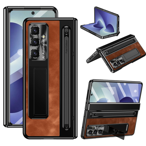 Klapph�lle + H9 Display Glas Samsung Galaxy Z Fold8 Ultra 5G Orange