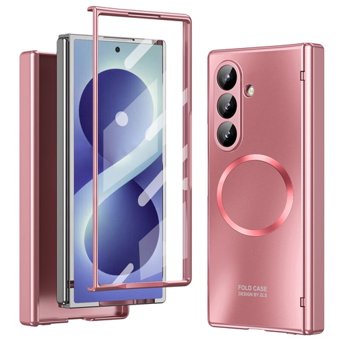 Klapph�lle + H9 Display Glas Samsung Galaxy Z Fold8 Ultra 5G Pink