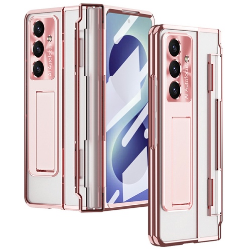 Klapph�lle + H9 Display Glas Samsung Galaxy Z Fold8 Ultra 5G Pink