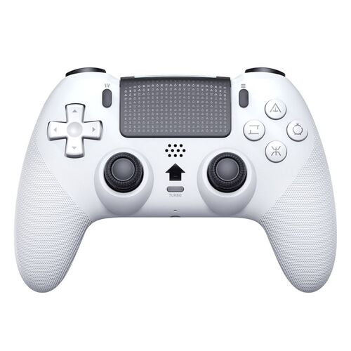 Wireless Gaming Controller f�r PS5 / PS5 Pro / Slim OLED Makro Wei�