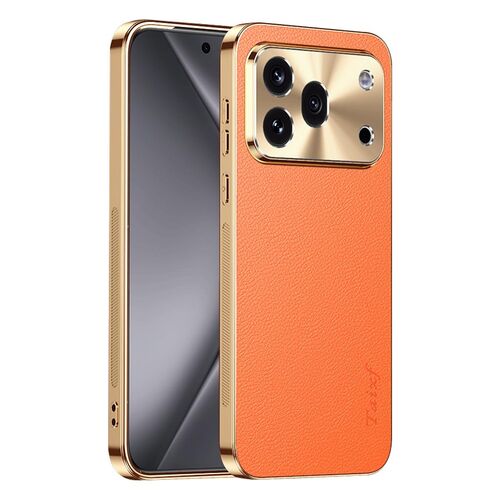 Linsenschutz f�r Honor 600 Pro Kunstleder Sto�fest Premium Orange