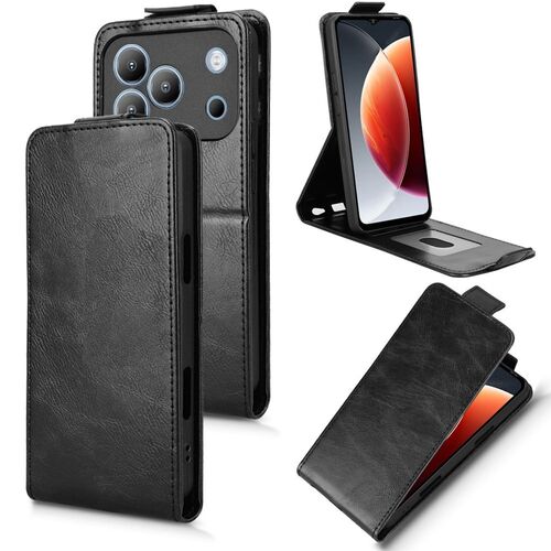 Flipcase f�r Blackview Wave 7C Klapph�lle Kartenfach Schwarz