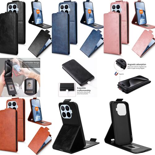 Handy H�lle Klapph�lle Kunstleder f�r Xiaomi 17T Pro Flipcase mit Kartenfach