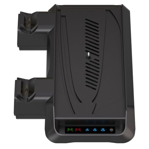 PS5 Ladestation Cooling Dock mit 3-Speed Fan Dual Controller Zubeh�r