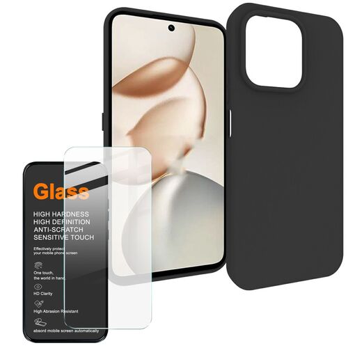 + Schutzglas f�r Honor 600 Smart 5G Set TPU 9H Hartglas 2 in 1 Bundle