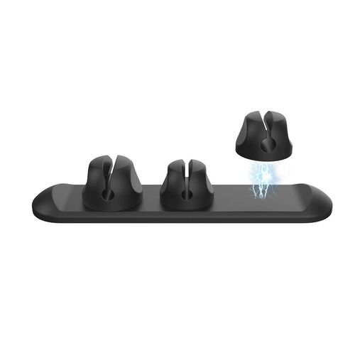 3 in 1 Magnetische Desktop Kabelclips Silikon Cable Ladekabel Zubeh�r