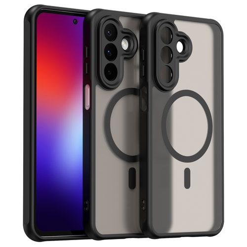 MagSafe f�r Samsung Galaxy A27 5G TPU Hybrid Kameraschutz Matt Schwarz