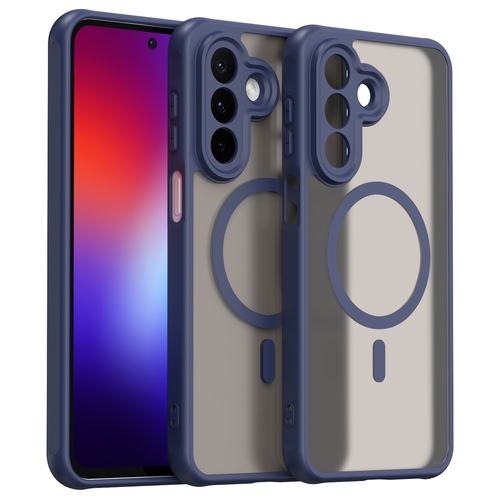 MagSafe f�r Samsung Galaxy A27 5G TPU Hybrid Kameraschutz Matt Blau