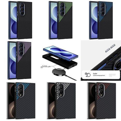 Handyh�lle Design PC f�r Samsung Galaxy Z Flip8 / Fold8 / Ultra 5G Carbon Optik