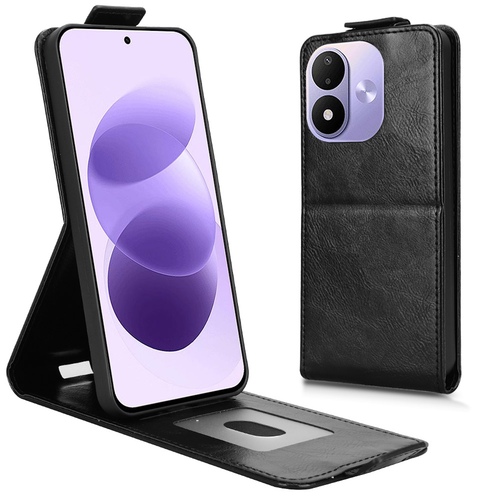 Kunstleder Xiaomi Redmi Note 17 4G 5G Klapph�lle Kartenfach Schwarz