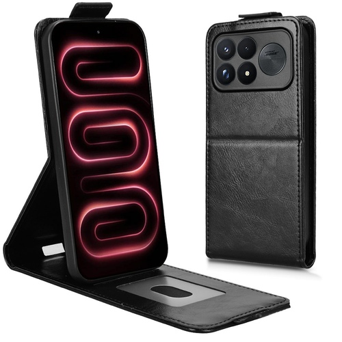 Kunstleder Klapp Tasche f�r Xiaomi Poco F9 Pro 5G Kartenfach Schwarz