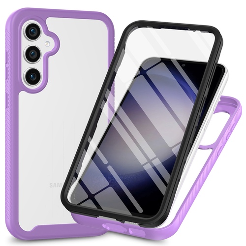 360 Grad Samsung Galaxy S26 FE / S25 FE Folie & Kameraschutz Lila