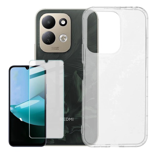 Silikon + Schutzglas Xiaomi Redmi 17 5G / 4G Set TPU Schutz + 9H Glas