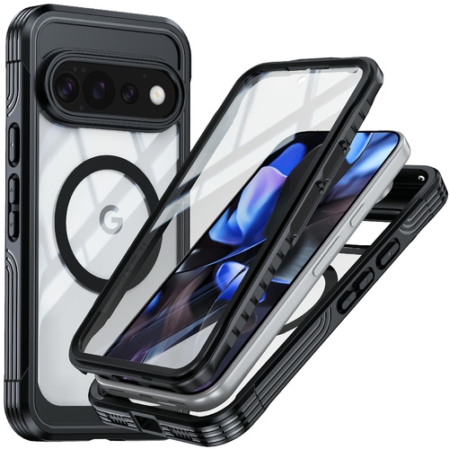 Magsafe magnetisch + H9 Display Glas Google Pixel 11 Pro Schwarz